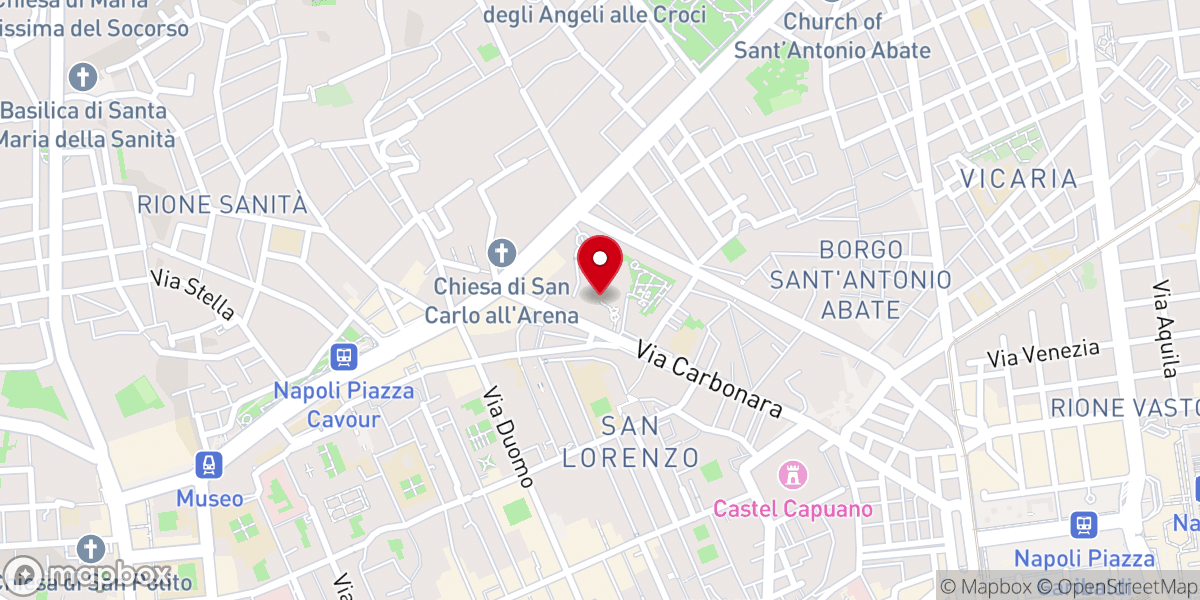 Map showing location of Chiesa di San Giovanni a Carbonara