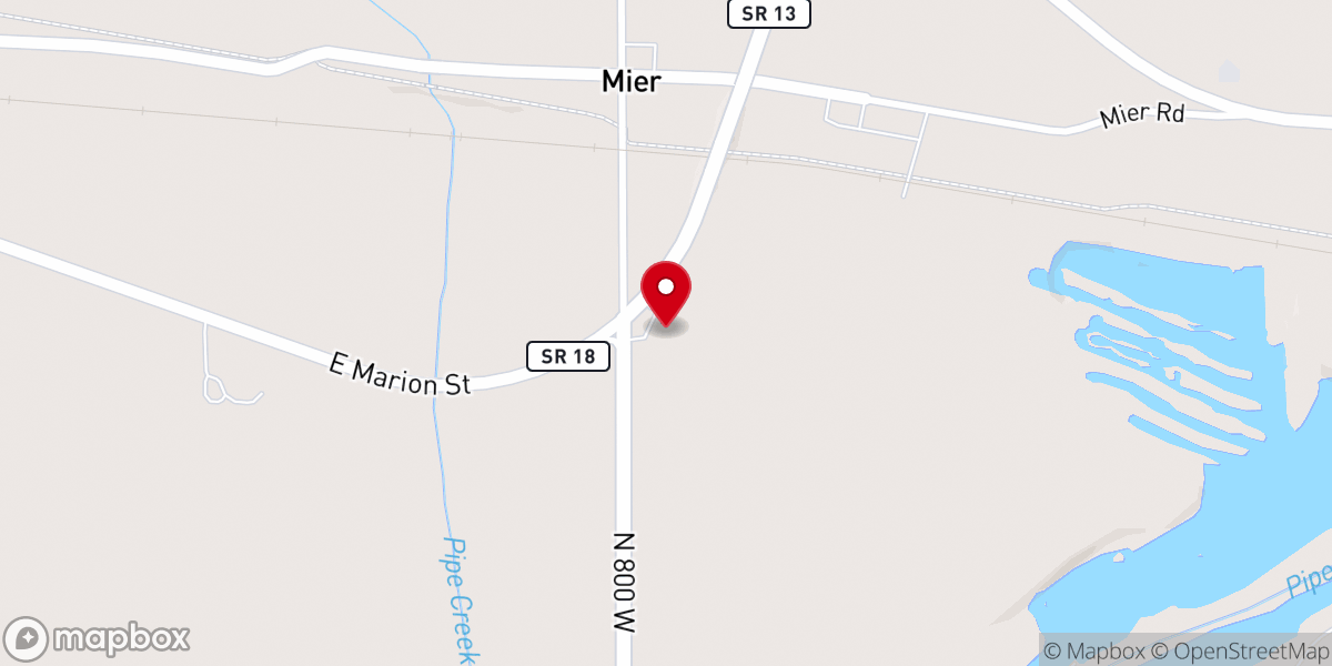 Map showing location of Open Door Fellowship Inc