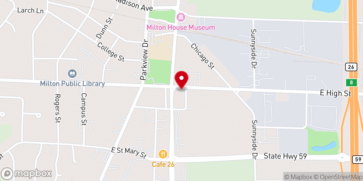 Map showing location of Chapel Specialties