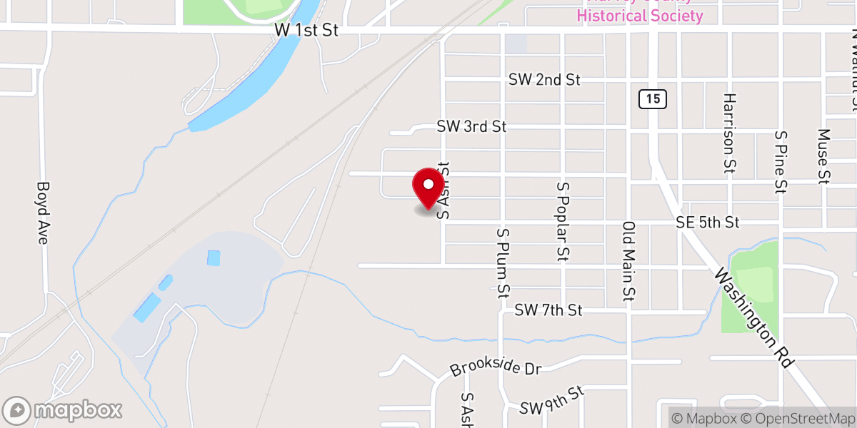 Map showing location of OLG Adoration Chapel