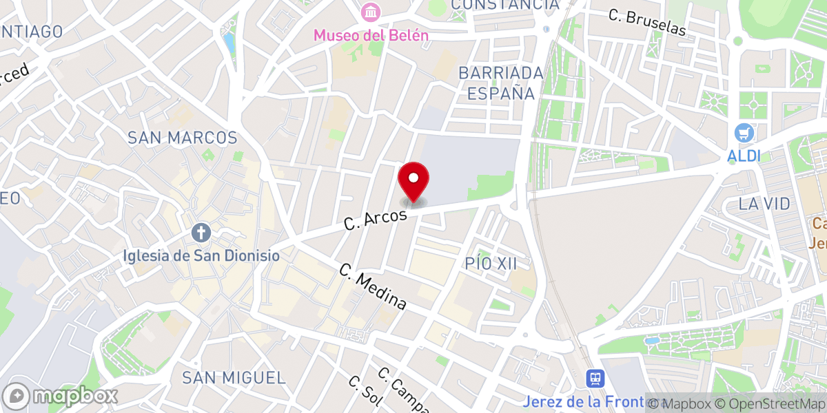Map showing location of Capilla de los Desamparados