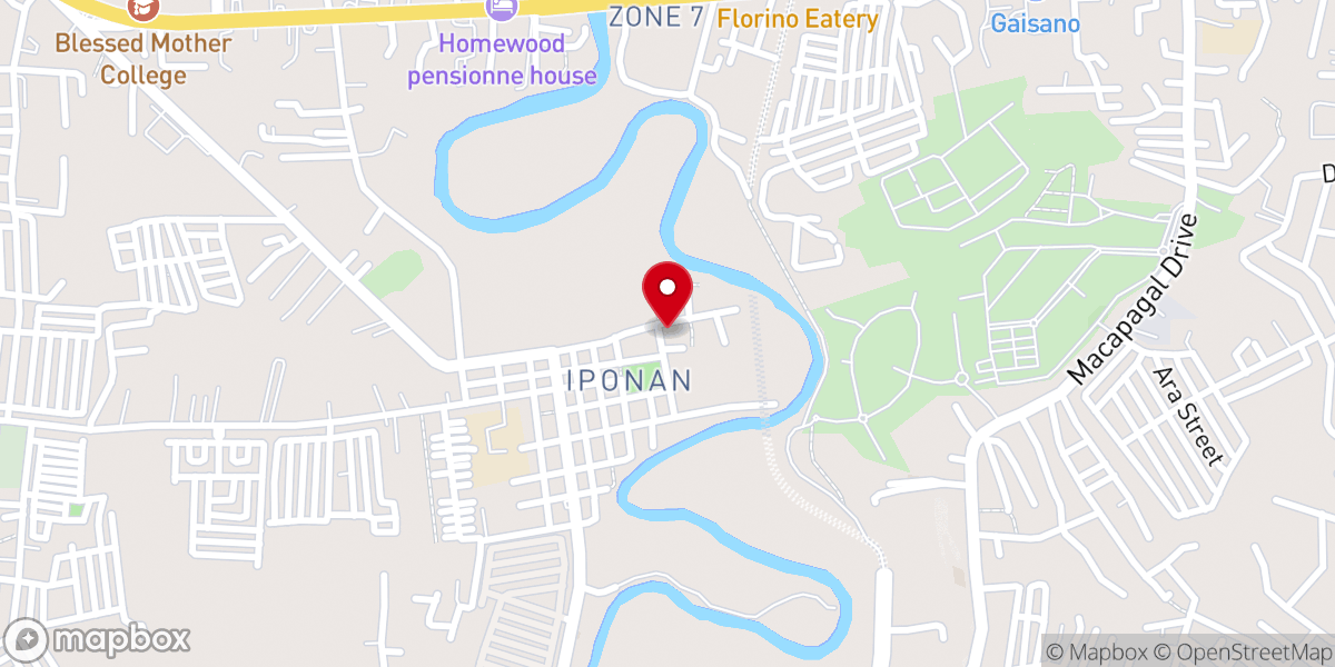 Map showing location of San Guillermo Parish Church