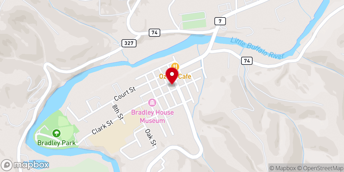 Map showing location of Wild Hare Gifts
