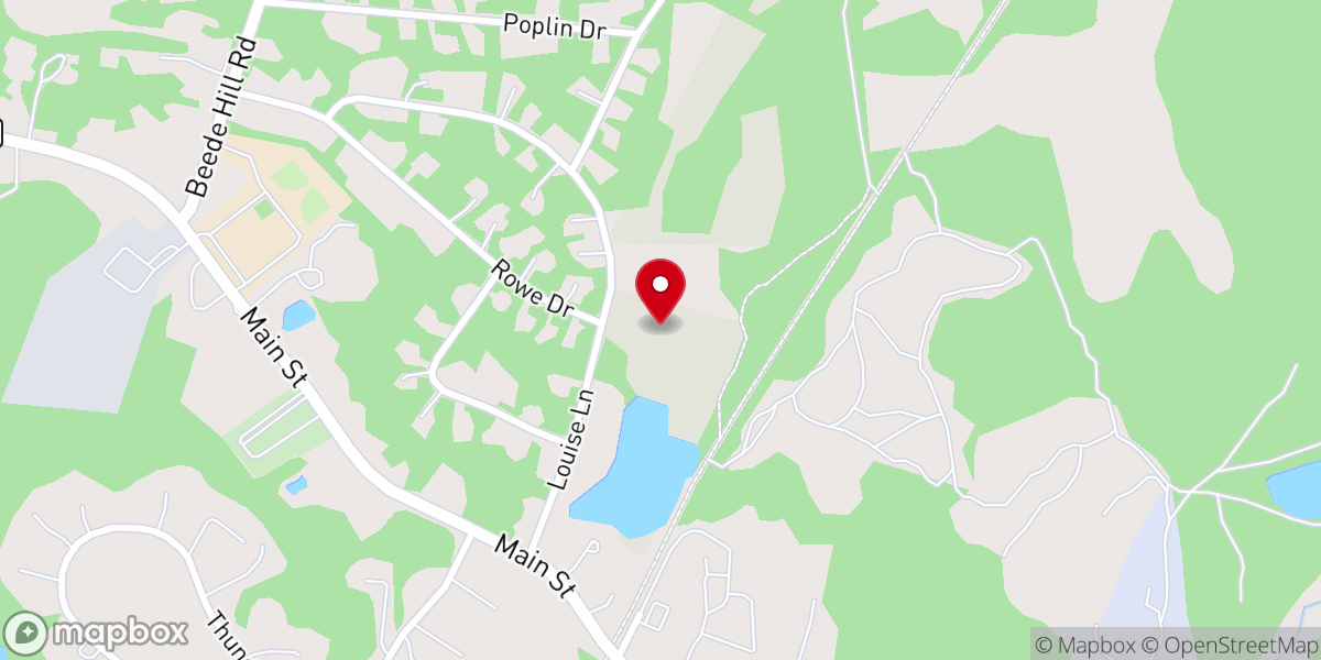 Map showing location of Pure Springs Church