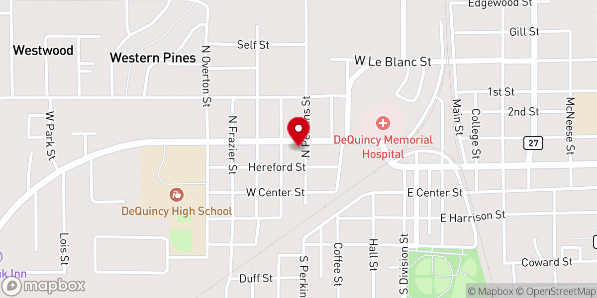Map showing location of The Pentecostal Church