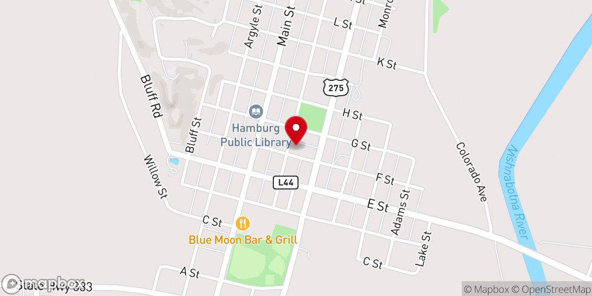 Map showing location of First United Methodist Church