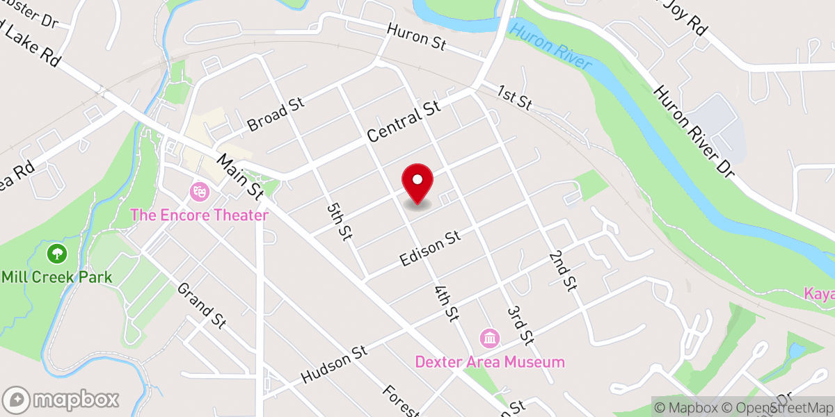 Map showing location of St. Joseph Catholic Church (Village Church)