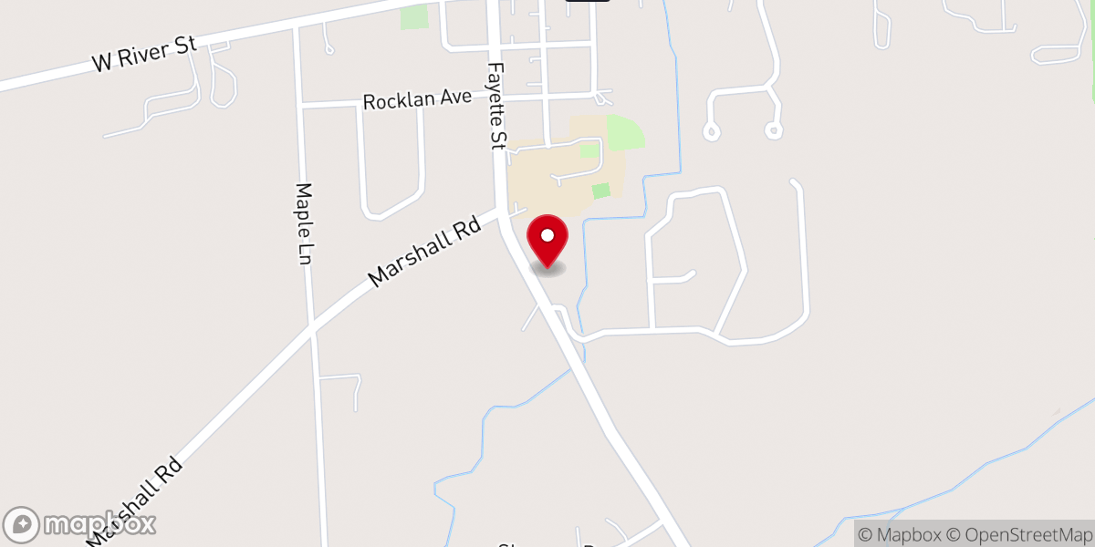 Map showing location of Waterloo Baptist Church