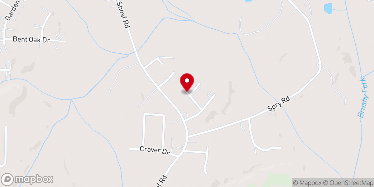 Map showing location of Saints Delite Church