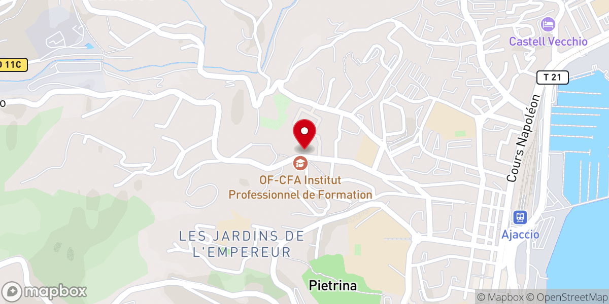 Map showing location of Église Évangélique Action Biblique