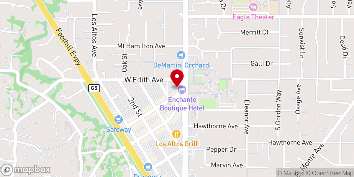 Map showing location of Christian Science Reading Room