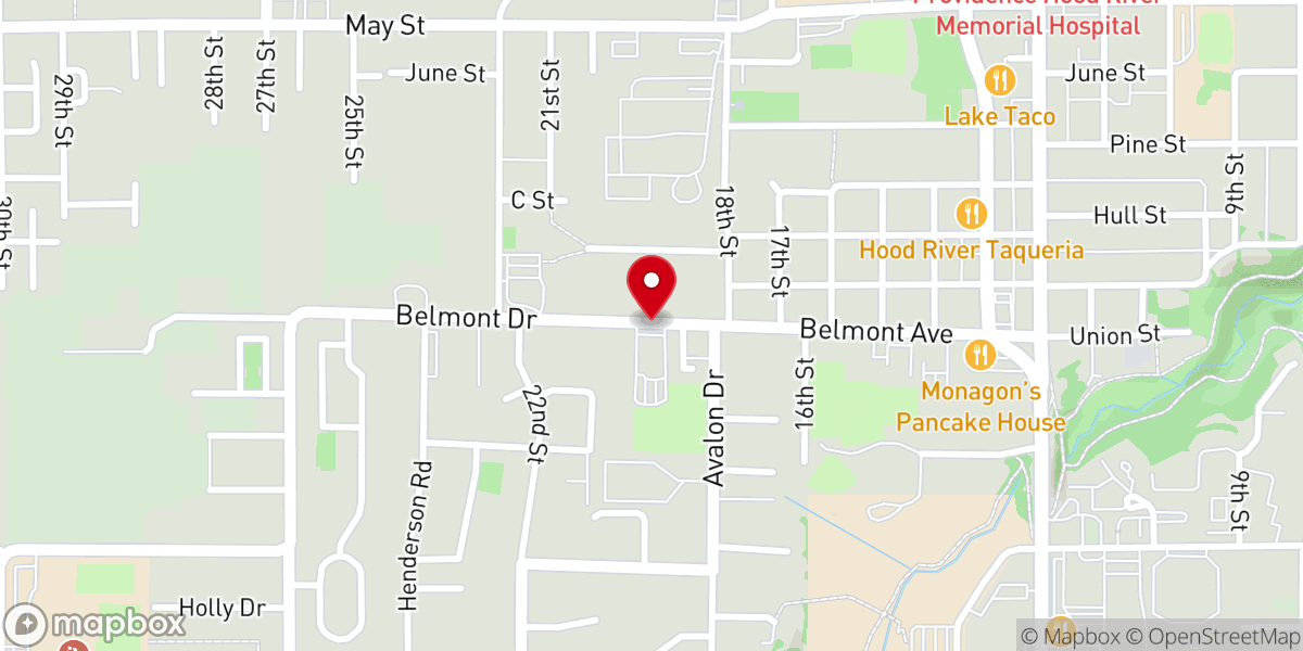 Map showing location of Faith Bible Church