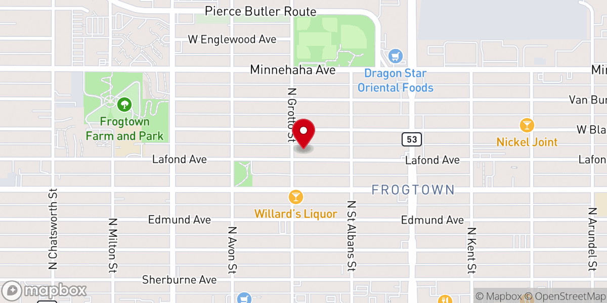 Map showing location of Church of the Redeemer