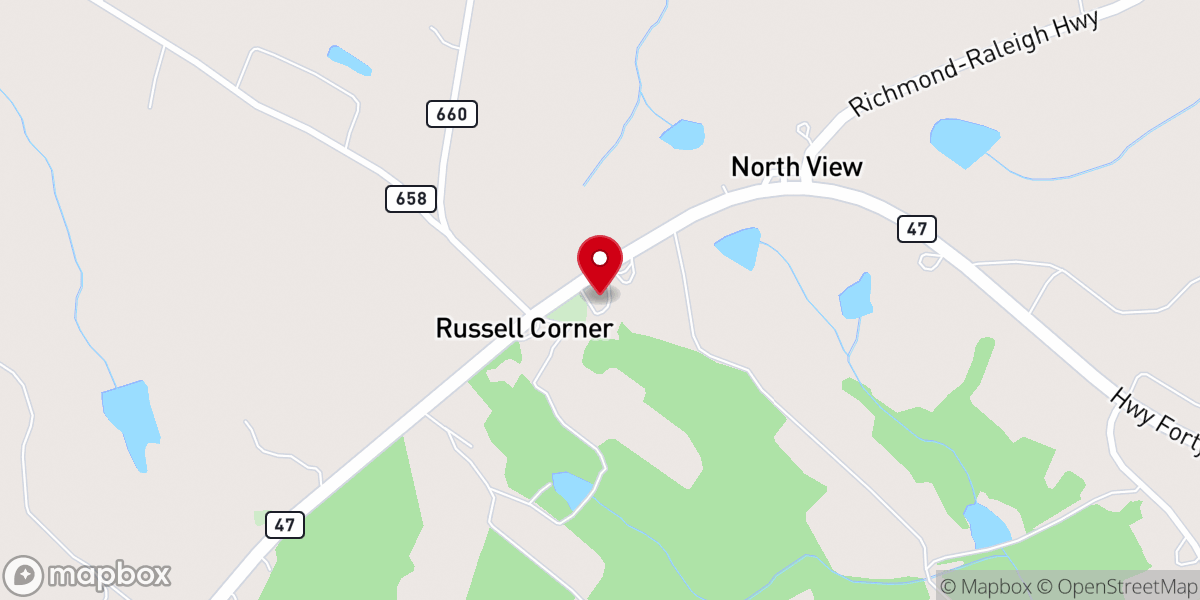 Map showing location of Shiloh United Methodist Church