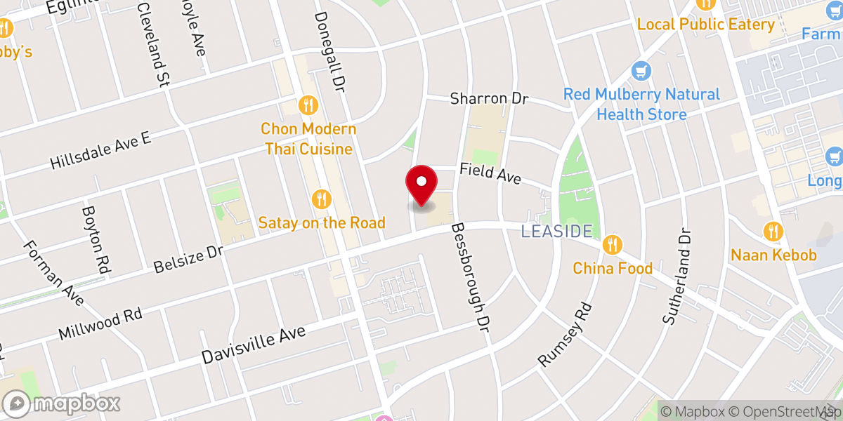 Map showing location of St. Anselm Catholic Church