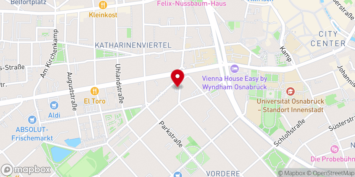 Map showing location of Evangelische Studierendengemeinde (esg)