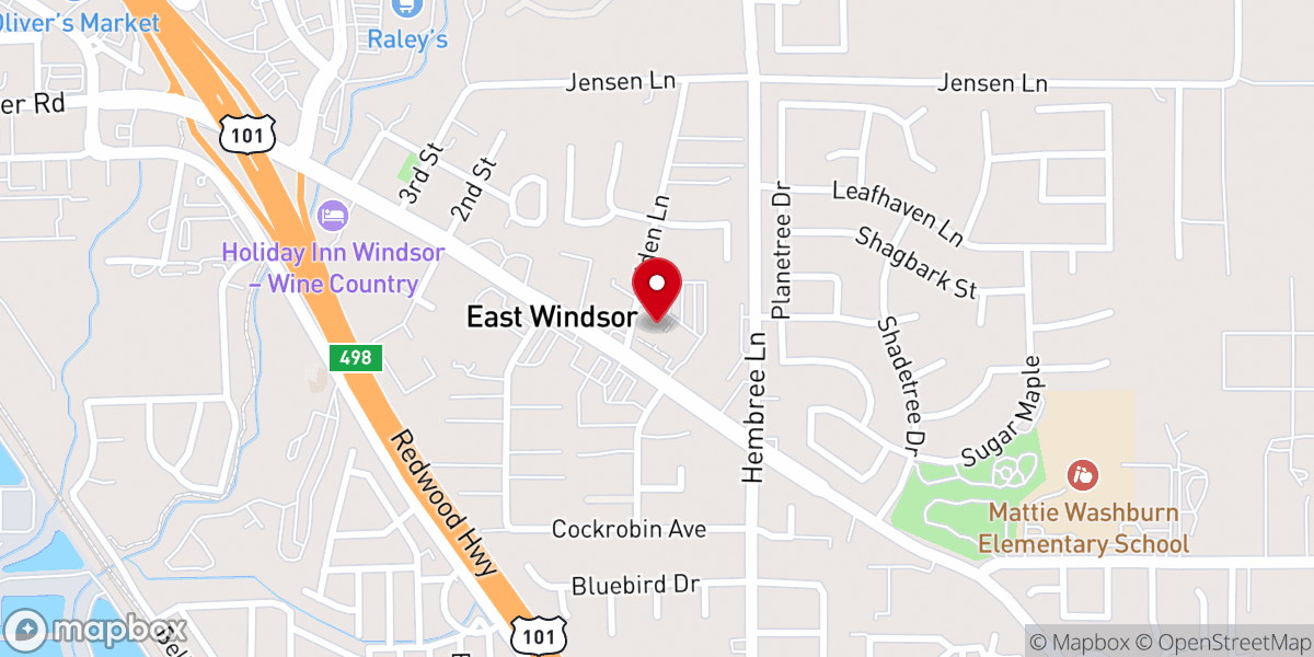 Map showing location of Our Lady of Guadalupe Roman Catholic Church