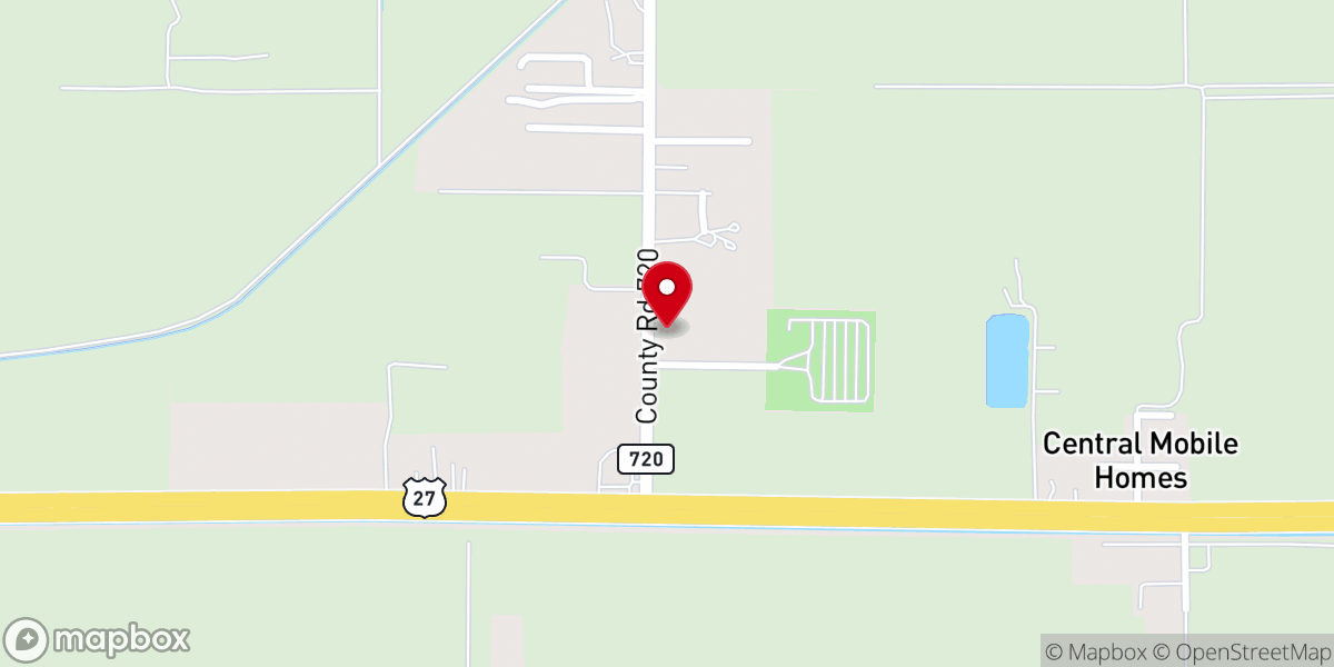 Map showing location of High Haven Church