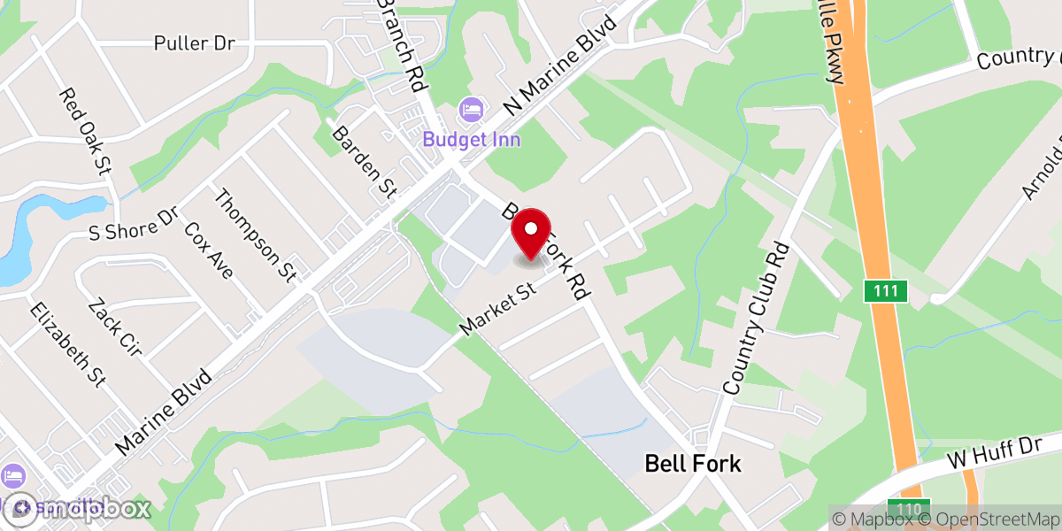 Map showing location of Shiloh Pentecostal Holiness
