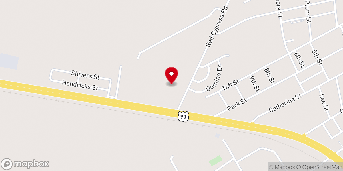 Map showing location of Christ Gospel Church