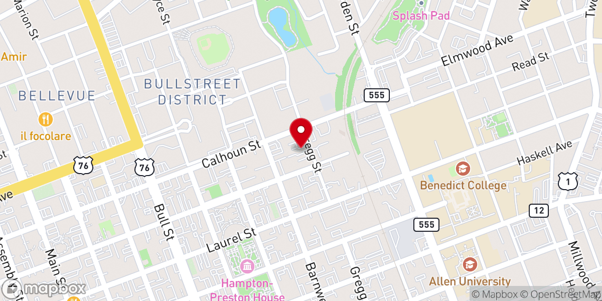 Map showing location of Grace Temple Deliverance Center