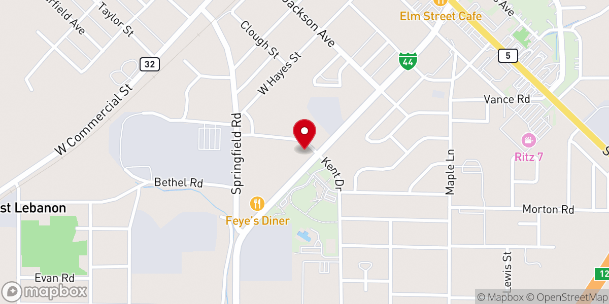 Map showing location of Free Store Ministry