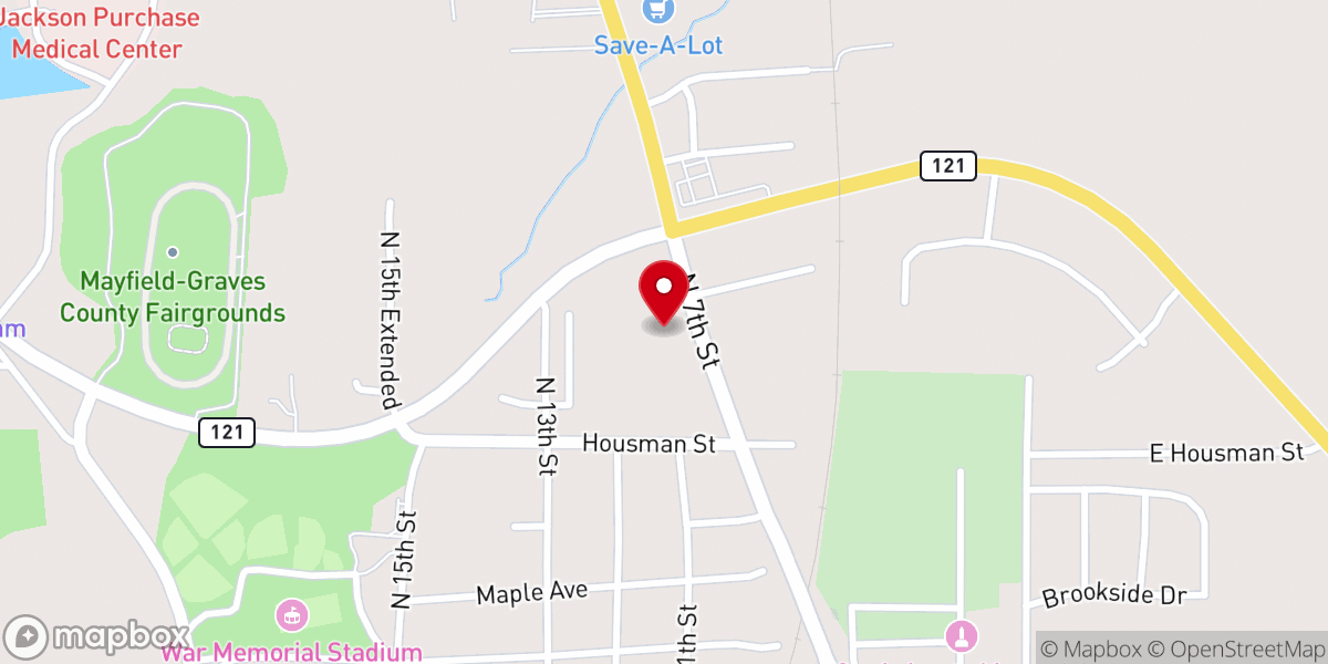Map showing location of Grace Life Church