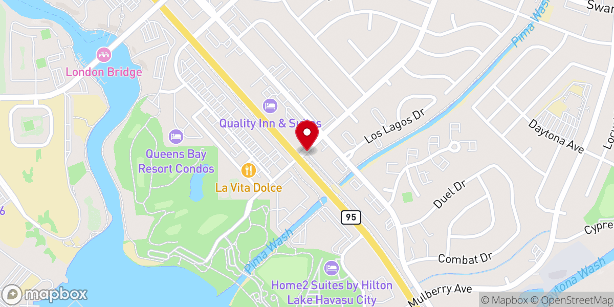 Map showing location of Havasu Blessing Box