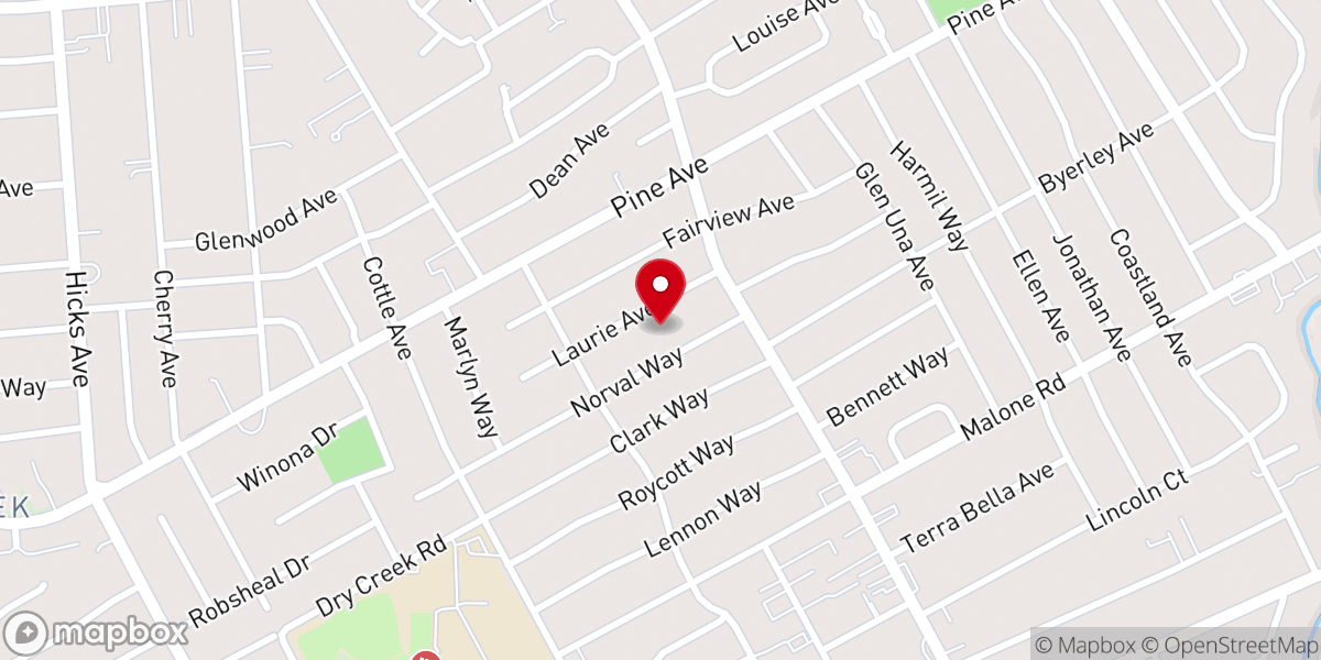 Map showing location of Christ Is Love