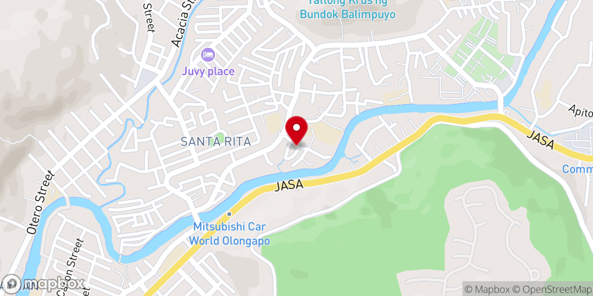 Map showing location of Jesus Saves Baptist Church
