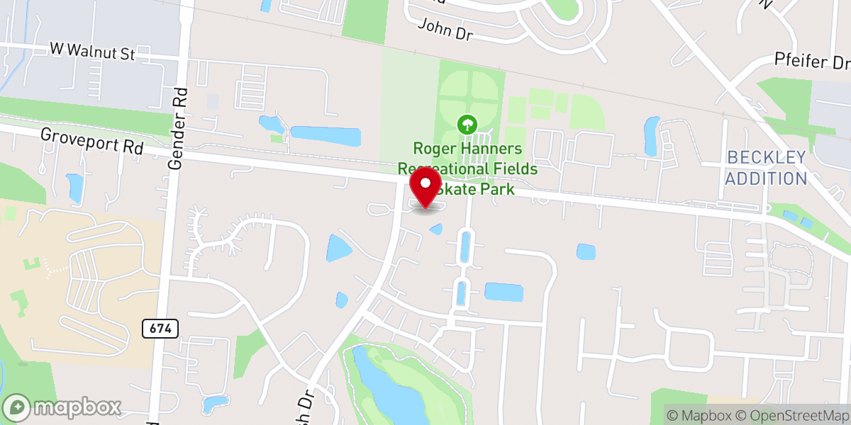 Map showing location of New Faith Church