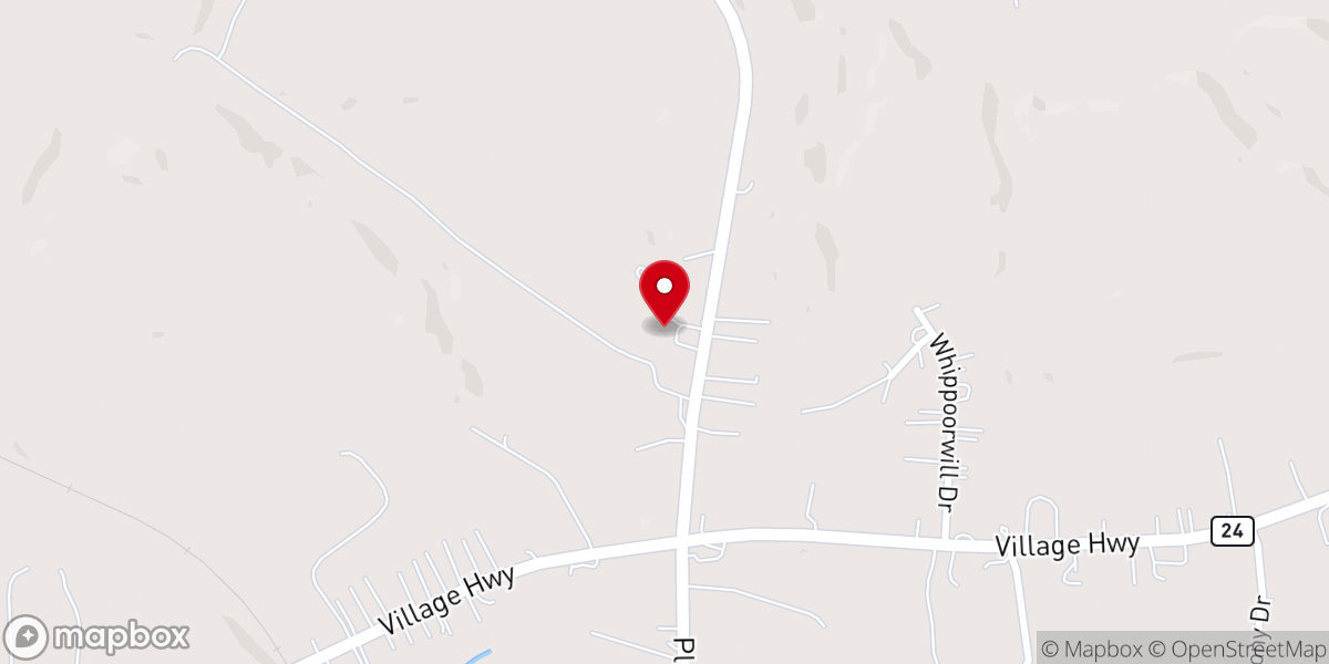 Map showing location of Mount Vernon Church