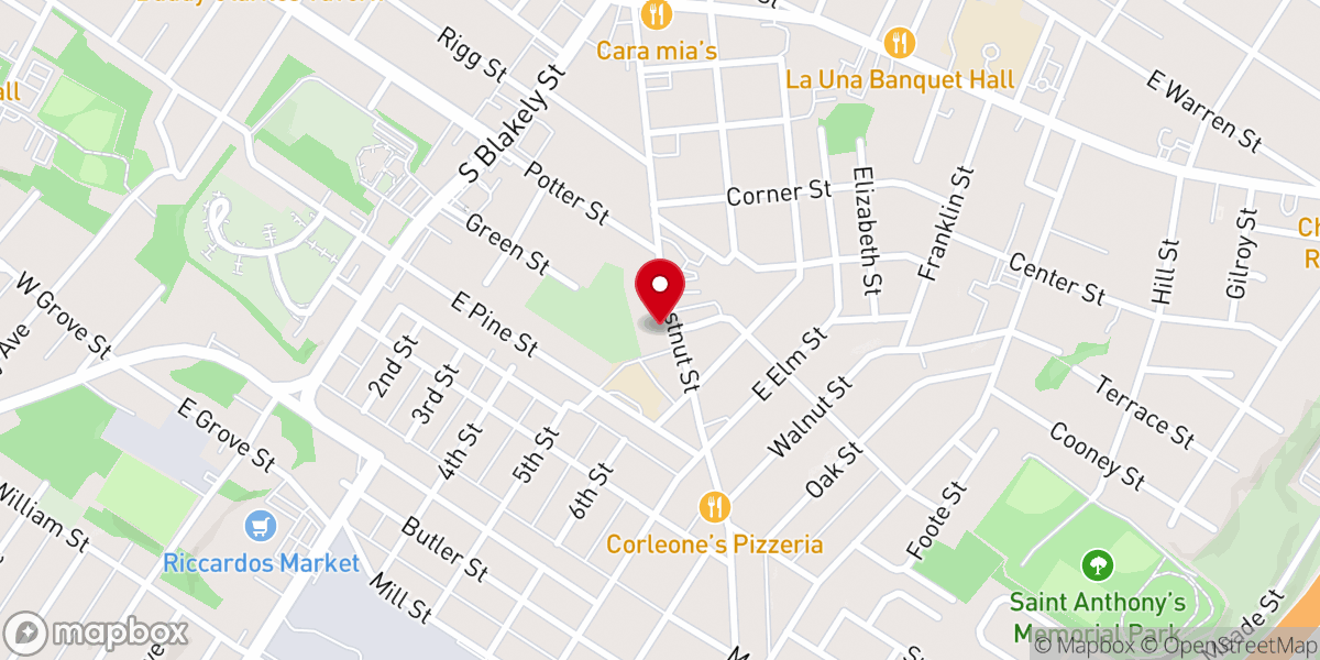 Map showing location of Saint Mary of Mount Carmel Church