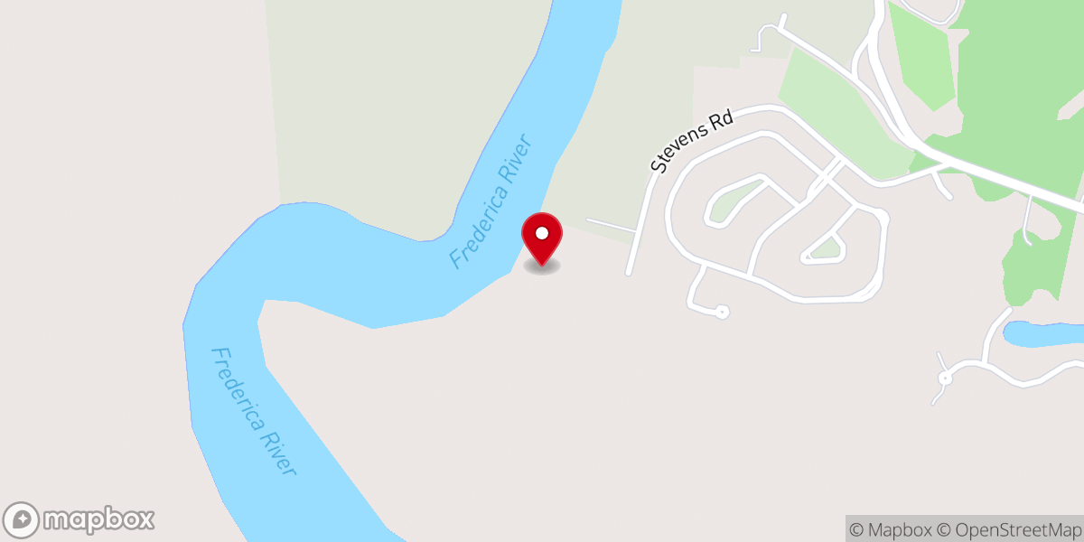Map showing location of Captain's Bluff