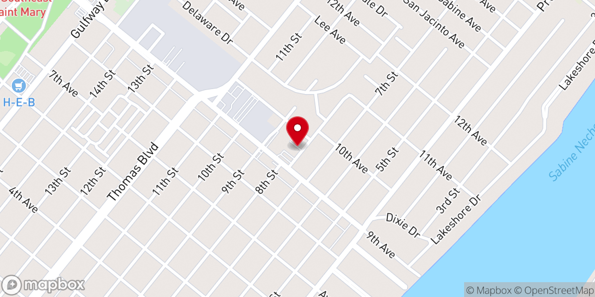 Map showing location of Central Church of the Nazarene