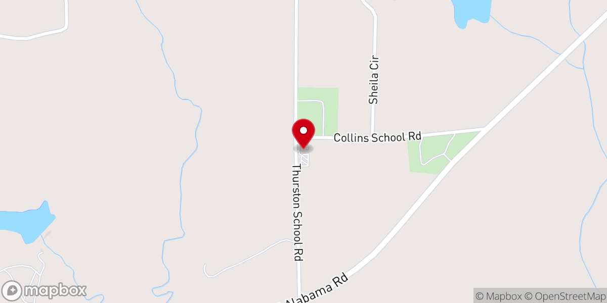 Map showing location of New Fellowship Church