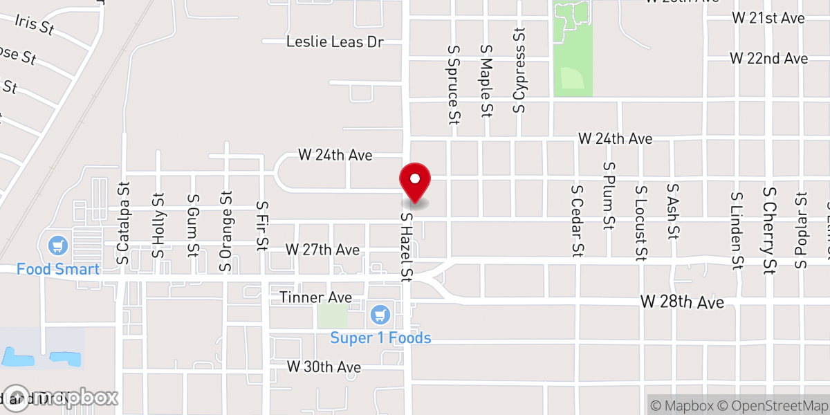Map showing location of First Immanuel Missionary Baptist Church
