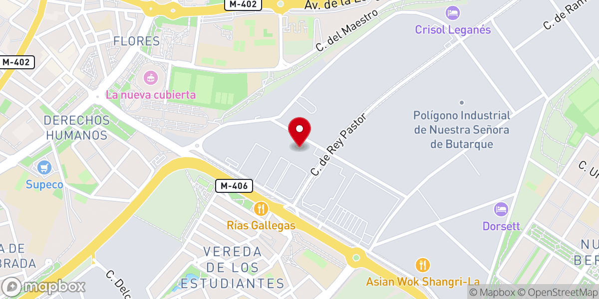Map showing location of Iglesia de Dios Ministerial de Jesucristo Internacional - IDMJI - CGMJI -- ES - LEGANÉS