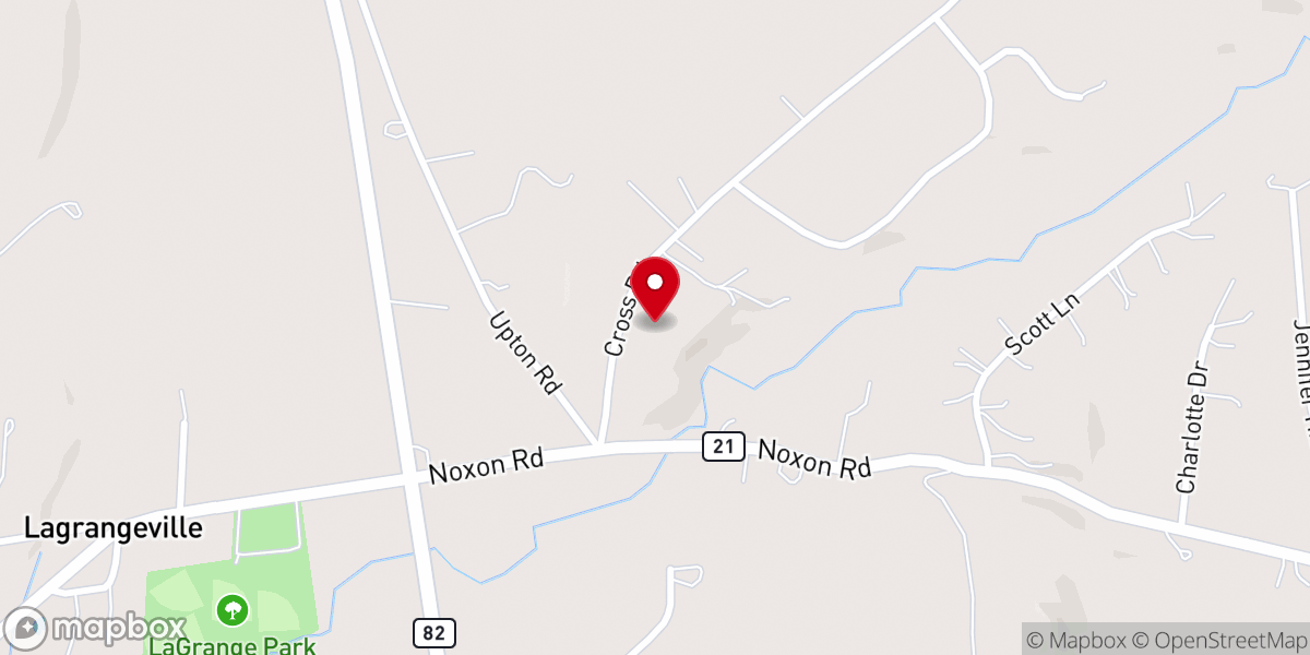 Map showing location of Trinity United Methodist Church
