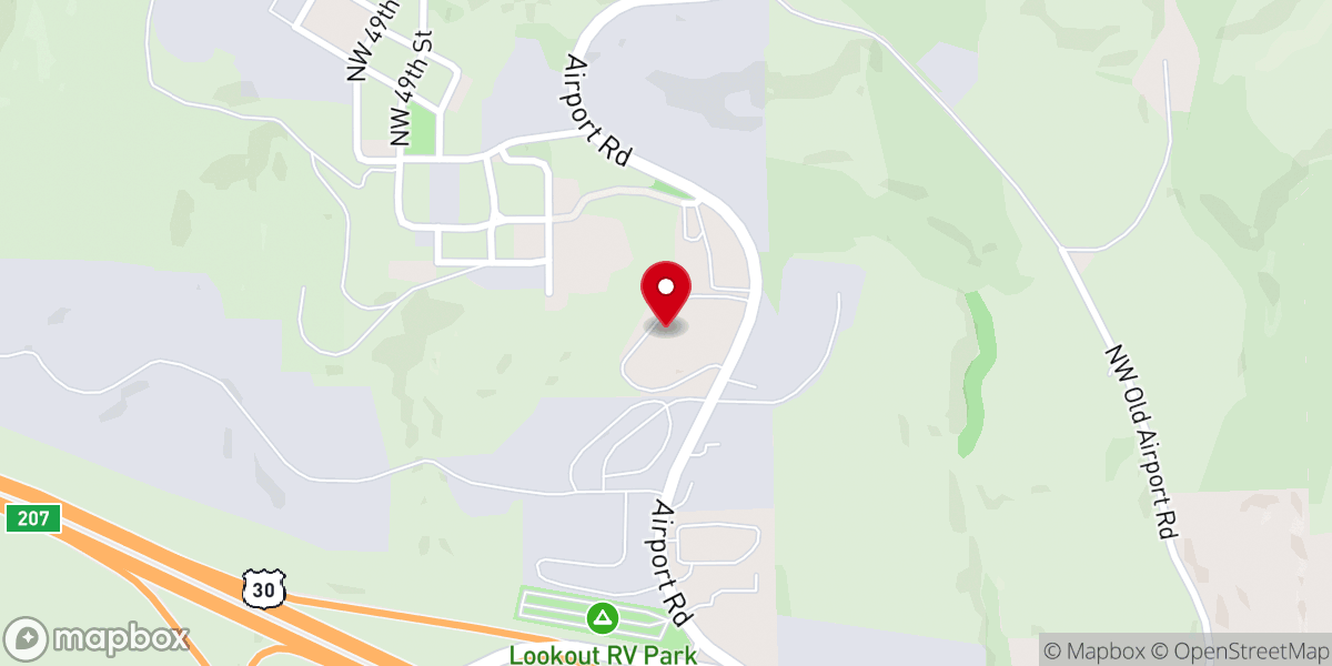 Map showing location of Bethel Church Assembly of God