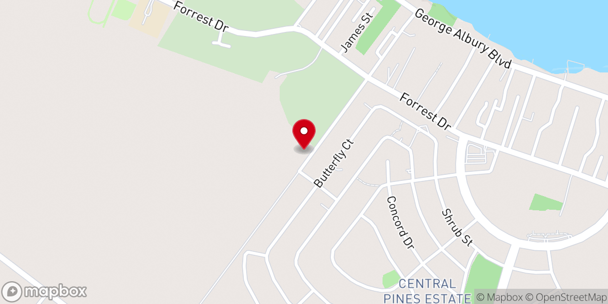 Map showing location of Friendship Tabernacle