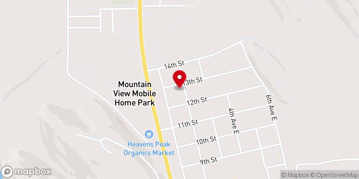 Map showing location of First Church of God