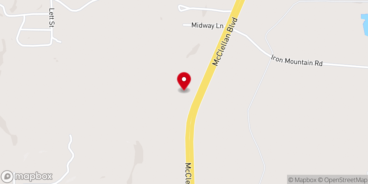 Map showing location of Landmark Baptist Temple