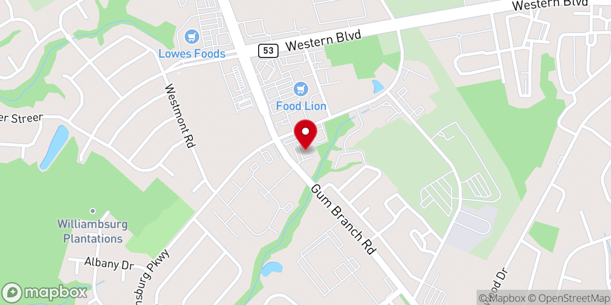 Map showing location of Ascension Lutheran Church