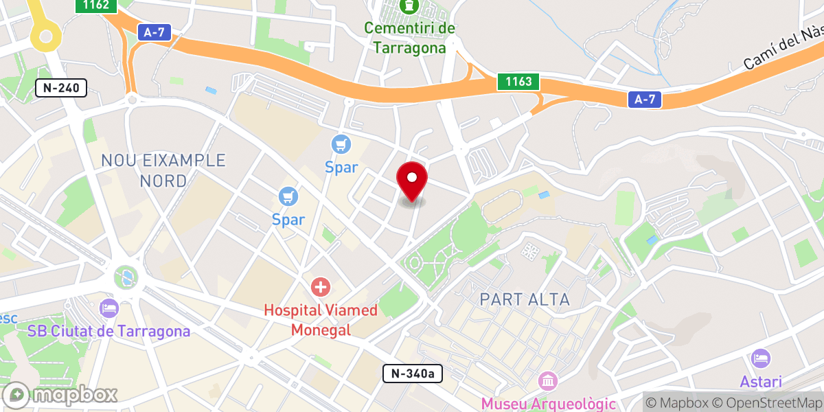 Map showing location of Parroquia San Fructuoso