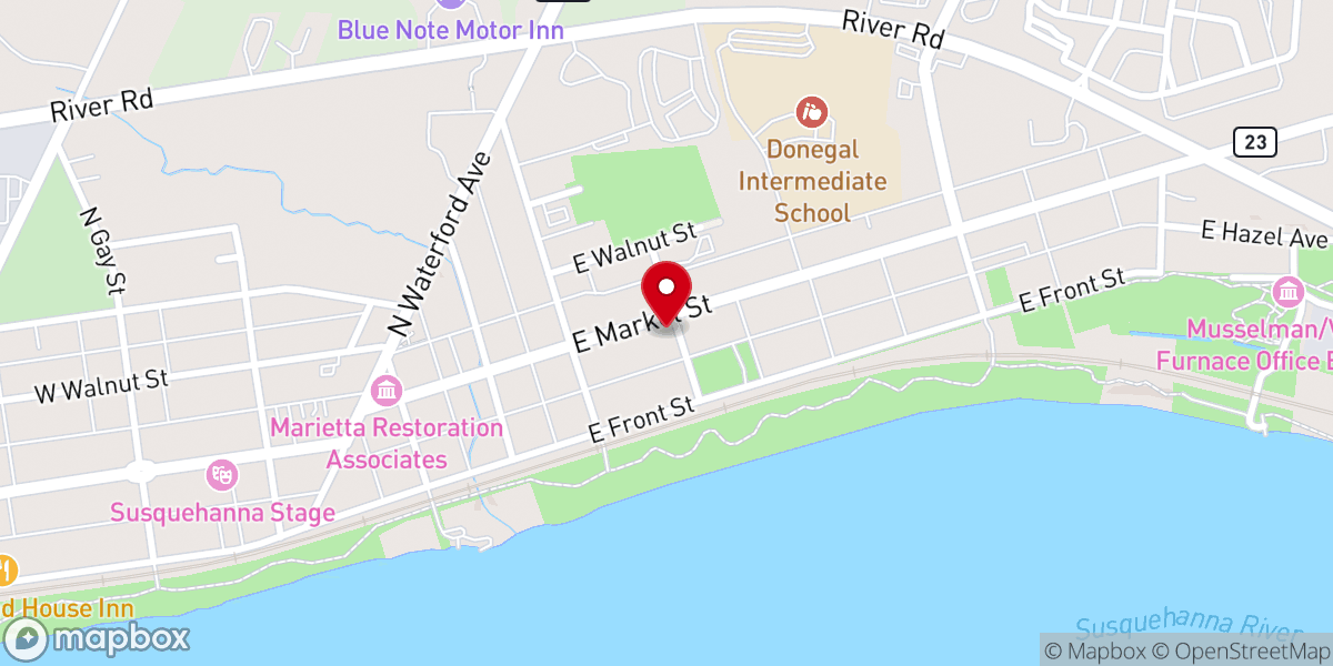 Map showing location of New Hope Christian Fellowship
