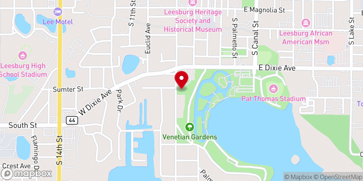 Map showing location of Grace Evangelical Presbyterian Church