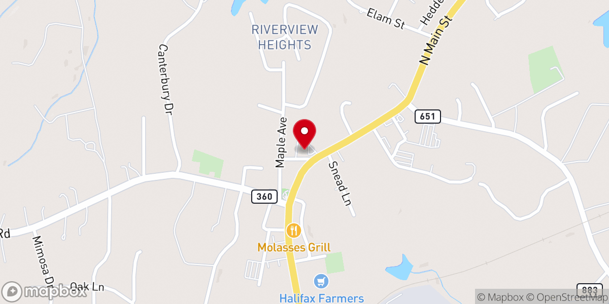 Map showing location of Beth Car Baptist Church
