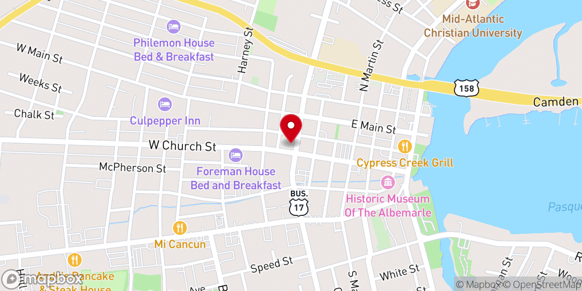 Map showing location of First United Methodist Church Preschool