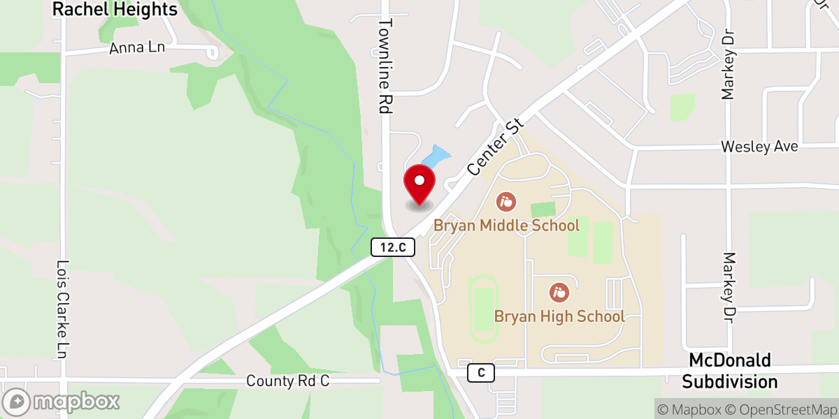 Map showing location of Lick Creek Church-The Brethren